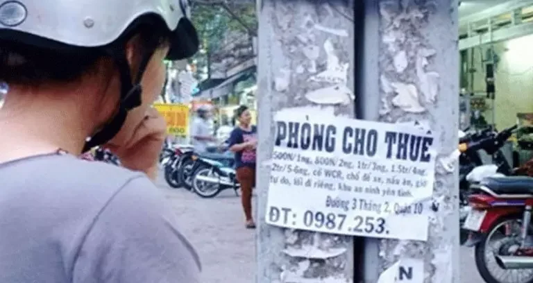 Hình ảnh minh họa tờ rơi cho thuê phòng trọ