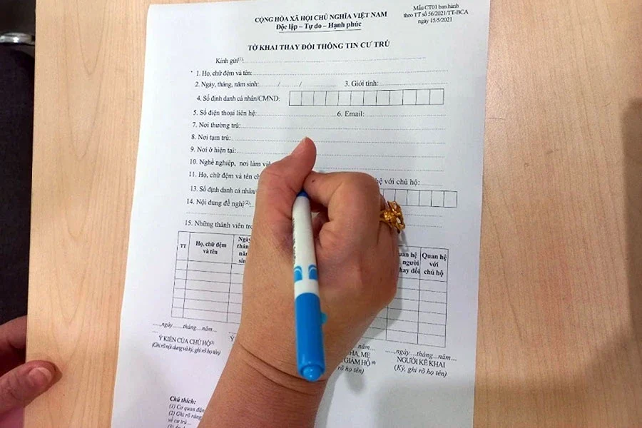 Hình ảnh minh họa khai tam trú 